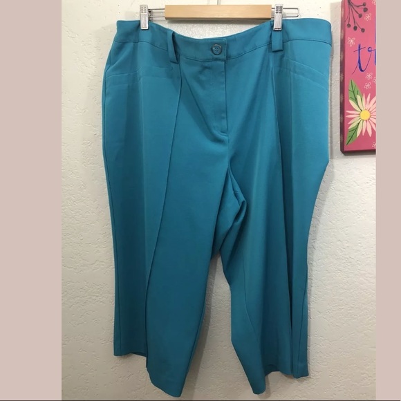 plus size teal pants